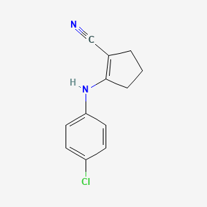 2-[(4-Chlorophenyl)amino]cyclopent-1-ene-1-carbonitrile