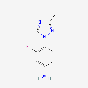 3-Fluoro-4-(3-methyl-1H-1,2,4-triazol-1-YL)aniline