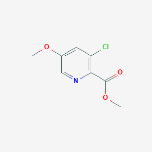 molecular formula C8H8ClNO3 B8799655 Methyl 3-chloro-5-methoxypicolinate 