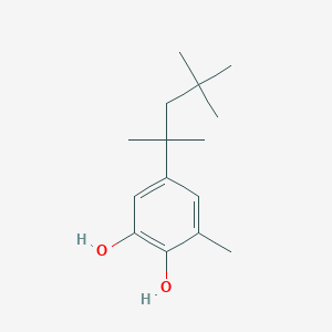 molecular formula C15H24O2 B8799663 3-Methyl-5-(1,1,3,3-tetramethylbutyl)pyrocatechol CAS No. 2563-08-8