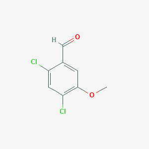 molecular formula C8H6Cl2O2 B8799671 2,4-Dichloro-5-methoxybenzaldehyde CAS No. 177034-26-3
