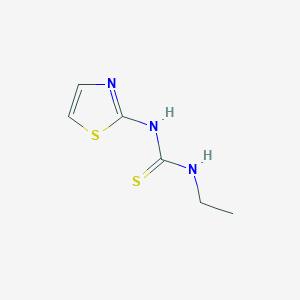 molecular formula C6H9N3S2 B8799688 N-ethyl-N'-(2-thiazolyl) thiourea CAS No. 51074-16-9