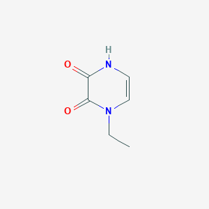 molecular formula C6H8N2O2 B8799697 1-Ethyl-1,4-dihydropyrazine-2,3-dione CAS No. 92716-37-5