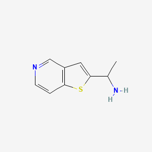 molecular formula C9H10N2S B8799716 1-(Thieno[3,2-c]pyridin-2-yl)ethan-1-amine 