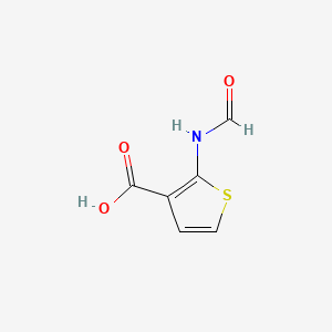 molecular formula C6H5NO3S B8799726 2-Formamidothiophene-3-carboxylic acid CAS No. 43028-69-9