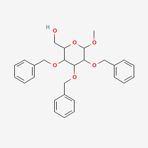 molecular formula C28H32O6 B8799749 Methyl 2,3,4-tri-O-benzyl-a-D-glucopyranoside 