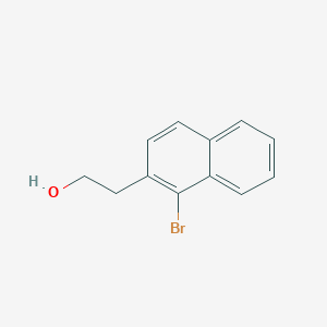 molecular formula C12H11BrO B8799793 2-Naphthaleneethanol, 1-bromo- CAS No. 115351-61-6