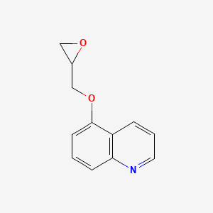 molecular formula C12H11NO2 B8799804 5-(Oxiran-2-ylmethoxy)quinoline 