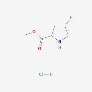 molecular formula C6H11ClFNO2 B8799811 Methyl 4-fluoropyrrolidine-2-carboxylate hydrochloride 