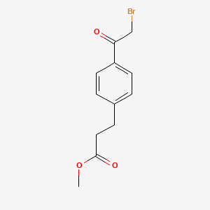 B8799845 Methyl 3-[4-(bromoacetyl)phenyl]propanoate CAS No. 5467-32-3