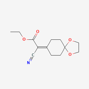 B8799897 Ethyl 2-cyano-2-(1,4-dioxaspiro[4.5]decan-8-ylidene)acetate CAS No. 60356-11-8