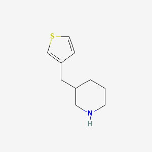 molecular formula C10H15NS B8799972 3-(Thiophen-3-ylmethyl)piperidine 