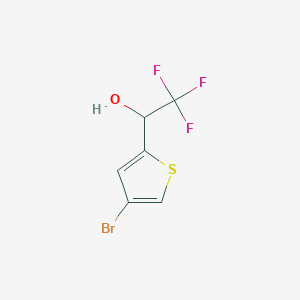 molecular formula C6H4BrF3OS B8799988 1-(4-Bromothiophen-2-yl)-2,2,2-trifluoroethan-1-ol 