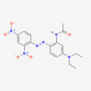 molecular formula C18H20N6O5 B8799998 N-[5-(Diethylamino)-2-[(2,4-dinitrophenyl)azo]phenyl]acetamide CAS No. 24112-48-9
