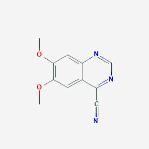 molecular formula C11H9N3O2 B8800050 6,7-Dimethoxyquinazoline-4-carbonitrile 