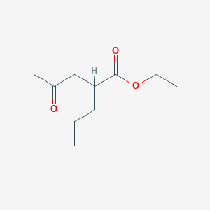 molecular formula C10H18O3 B8800139 Ethyl 4-oxo-2-propylpentanoate 