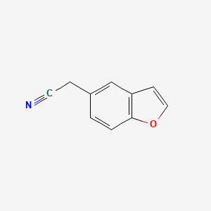 molecular formula C10H7NO B8800174 2-(Benzofuran-5-yl)acetonitrile 