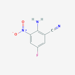 molecular formula C7H4FN3O2 B8800189 2-Amino-5-fluoro-3-nitrobenzonitrile 