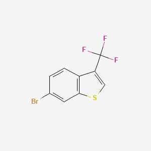 molecular formula C9H4BrF3S B8800218 6-Bromo-3-(trifluoromethyl)benzo[b]thiophene CAS No. 617706-27-1