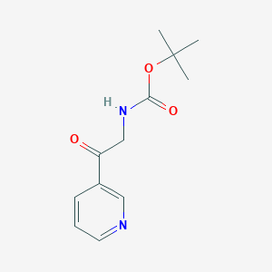 molecular formula C12H16N2O3 B8800220 tert-Butyl (2-oxo-2-(pyridin-3-yl)ethyl)carbamate CAS No. 473693-42-4