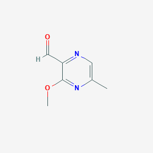 molecular formula C7H8N2O2 B8800239 3-Methoxy-5-methylpyrazine-2-carbaldehyde 