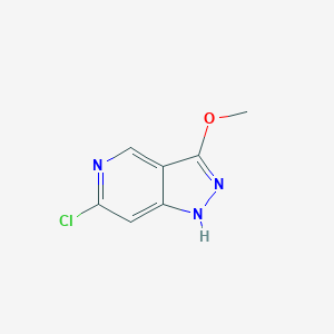 molecular formula C7H6ClN3O B8800273 6-Chloro-3-methoxy-1H-pyrazolo[4,3-c]pyridine 