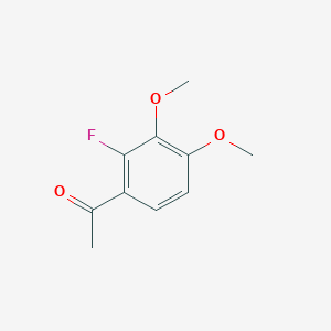 molecular formula C10H11FO3 B8800348 1-(2-Fluoro-3,4-dimethoxyphenyl)ethanone 