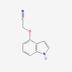 molecular formula C10H8N2O B8800410 2-((1H-Indol-4-yl)oxy)acetonitrile CAS No. 118855-76-8