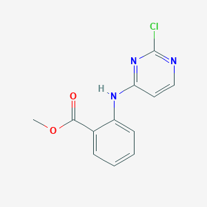 molecular formula C12H10ClN3O2 B8800532 Methyl 2-[(2-chloropyrimidin-4-yl)amino]benzoate CAS No. 260045-45-2