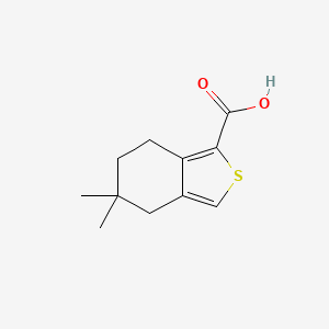 molecular formula C11H14O2S B8800586 5,5-Dimethyl-4,5,6,7-tetrahydro-benzo[c]thiophene-1-carboxylic acid 