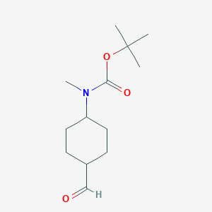 B8800589 tert-Butyl N-methyl-N-[trans-4-formylcyclohexyl]carbamate CAS No. 400898-94-4