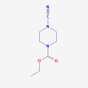 molecular formula C8H13N3O2 B8800601 Ethyl 4-cyanopiperazine-1-carboxylate CAS No. 57200-28-9