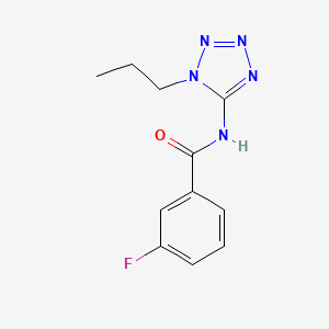 3-fluoro-N-(1-propyltetrazol-5-yl)benzamide