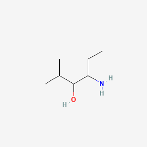 molecular formula C7H17NO B8800753 3-Hexanol, 4-amino-2-methyl- CAS No. 63765-80-0