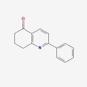 molecular formula C15H13NO B8800799 2-Phenyl-7,8-dihydroquinolin-5(6H)-one 
