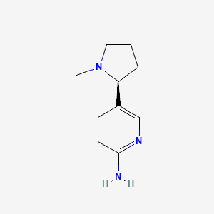 molecular formula C10H15N3 B8800806 5-[(2S)-1-methylpyrrolidin-2-yl]pyridin-2-amine CAS No. 30315-34-5
