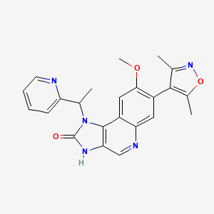 7-(3,5-Dimethyl-4-isoxazolyl)-8-(methyloxy)-1-[1-(2-pyridinyl)ethyl]-1,3-dihydro-2H-imidazo[4,5-c]quinolin-2-one