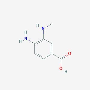 molecular formula C8H10N2O2 B8800824 4-Amino-3-(methylamino)benzoic acid CAS No. 66630-74-8