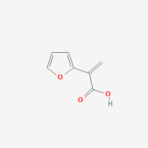 molecular formula C7H6O3 B8800845 2-(Furan-2-yl)prop-2-enoic acid CAS No. 92915-78-1