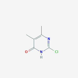 molecular formula C6H7ClN2O B8800880 2-chloro-5,6-dimethyl-3H-pyrimidin-4-one 