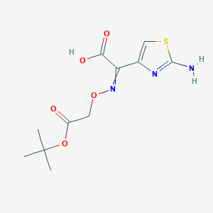 2-(2-Amino-1,3-thiazol-4-yl)-2-[2-[(2-methylpropan-2-yl)oxy]-2-oxoethoxy]iminoacetic acid