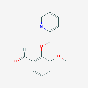 3-Methoxy-2-(pyridin-2-ylmethoxy)benzaldehyde