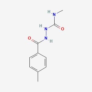molecular formula C10H13N3O2 B8801095 1-Methyl-3-[(4-methylbenzoyl)amino]urea CAS No. 129521-45-5