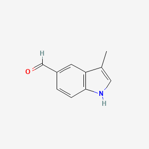 molecular formula C10H9NO B8801122 3-methyl-1H-indole-5-carbaldehyde 