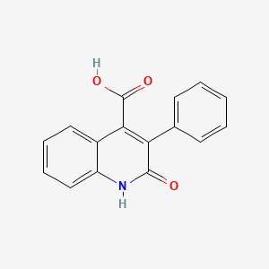 molecular formula C16H11NO3 B8801181 2-Oxo-3-phenyl-1,2-dihydroquinoline-4-carboxylic acid CAS No. 62569-75-9