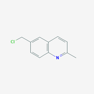 molecular formula C11H10ClN B8801204 6-(Chloromethyl)-2-methylquinoline 