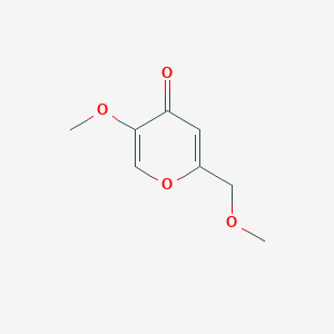 molecular formula C8H10O4 B8801205 5-Methoxy-2-(methoxymethyl)-4-pyranone CAS No. 54620-66-5
