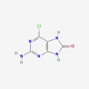 molecular formula C5H4ClN5O B8801231 2-amino-6-chloro-7H-purin-8(9H)-one 