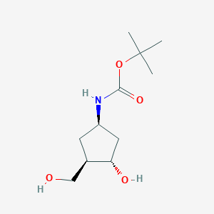 tert-Butyl ((1R,3S,4R)-3-hydroxy-4-(hydroxymethyl)cyclopentyl)carbamate