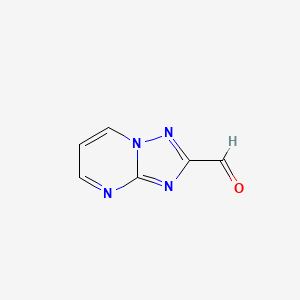 molecular formula C6H4N4O B8801287 [1,2,4]Triazolo[1,5-a]pyrimidine-2-carbaldehyde 
